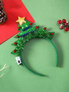 1 件圣诞头带装饰灯，LED 圣诞氛围夜灯，纽扣电池供电，亮片圣诞童话头饰装饰灯，圣诞节、派对、主题装饰、婚礼、酒吧、房间、客厅、狂欢节、拍照、生日、派对、狂欢节、圣诞礼物、家庭聚会、单身派对装饰的节日装饰，适合圣诞节、感恩节、新年作为理想的节日礼物、生日礼物、结婚礼物 - 彩色 - 查看 2