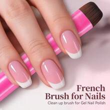 3-In-1 French Manicure Brush, Gel And Acrylic Nail Cleaning Brush - Fine Nail Brush For Precise Cleaning, More Suitable For Beginners, Precise Application, Odorless, Great For Fine Nail Design And Crafting, Nail Care Products - Suitable For Gel Polishing Design, French Techniques, Fine Painting, Carving, Rhinestones, Ideal For Nail Salons And Beginner Nail Care Enthusiasts To Create Various Nail Styles During Holidays. - Multicolor - View 6