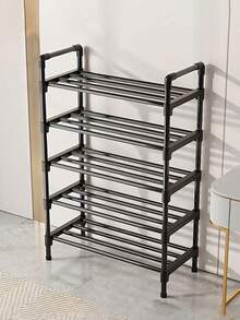 1 Multi-Layer Simple Shoe Rack, Multifunctional Large-Capacity Storage Rack, Easy To Load And Unload, Save Space, Home Organization Shoes And Boots Storage Sundries, Suitable For Corridors, Closets, Living Rooms, Bedrooms - 彩色 - 查看 4