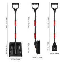 3-In-1 Snow Shovel Kit Detachable Rotatable Snow Brush Ice Scrapper For Car Camping Garden With Ergonomic EVA Grip - Black - View 4