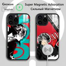 P-Persona 5 Anime Phone Case Compatible With  16 15 14 13 12 11 Pro Max Plus Mini New Magsafe Mirror Wireless Magnetic Cover Compatible With  17 Pro Case,  17 Pro Max Case,  17 Case,  16 Pro Case - Z3 - Xem 3