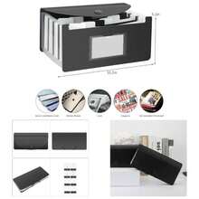 Stand Receipt File Folder Check Organizer - Piano Key 13 Pockets Expanding Accordion Coupons Storage With Label, In Case I Go Missing Binder - Piano - View 1