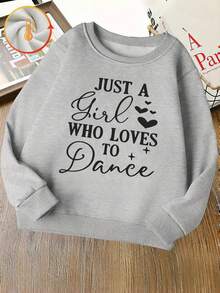 这款印有“Just A Girl Who Loves To Dance”字样的保暖抓绒内衬少女圆领宽松长袖棉质卫衣，适合秋冬季节穿着。休闲/学院风穿搭、家庭聚会、春假、节日庆典等场合皆宜。俏皮的设计，也适合春季、夏季、情人节、嘉年华、派对、海滩、婚礼和健身房等各种场合。 - 花灰 - 查看 1