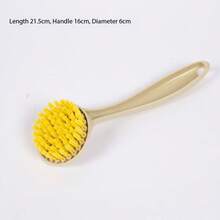Multi-Functional Long Handle Cleaning Brush, Pot Scrubber Brush With Handle, Non-Scratch Plastic Pot Brush - Multicolor - View 8
