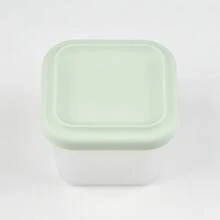 Bát đựng đồ ăn nhẹ bằng silicon cho trẻ em, hộp đựng thực phẩm trong suốt bằng silicon có nắp để hấp, hộp đựng trái cây và đồ ăn nhẹ có nắp đậy di động - Nhiều màu - Xem 11