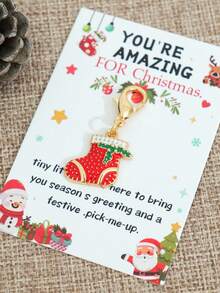 3pcs Christmas Keychain Set - Santa Claus, Snowmen, Christmas Tree, Candy Cane, Stocking, House, Gift Box, Garland Metal Keychains, Bulk Party Decorations & Favors For Christmas - Elegant, Christmas Gift Ideas, Christmas Gifts Bulk Bag Charms Car Accessories Teacher Friend Sister - D - View 4