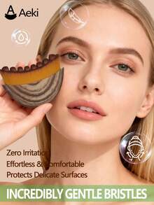 新款淋巴轮廓面部按摩刷，淋巴引流面部按摩刷，适用于下颌线和颈部轮廓，柔软刷毛适合所有肤质，符合人体工学的美容工具，配有便携收纳盒 - 彩色 - 查看 10