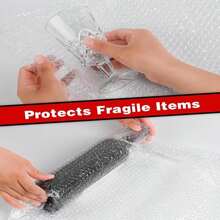 Bubble Cushioning Wrap Rolls, 3_16" X 12" X 72' Ft Total [2 Rolls Of 36 Feet] Perforated Every 12", 20 Fragile Stickers For Packaging, Shipping, Mailing - ColorC - 查看 5