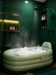 Adult Inflatable Bathtub; Thickened Bathtub; Portable Storage Bathtub; Ice Bath; Bathtub; Steam Bathtub. Bathroom Decor, Autumn Decor, Bathroom Accessories, Back To School Season - Multicolor - View 2