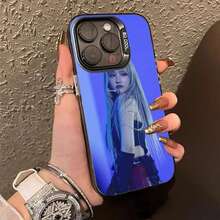 Funda de teléfono hermosa de la cantante coreana I- liz, negra IMD, colorida y plateada, adecuada para 17 16 15 14 13 12 11 Pro Max - Z6 - Ver 4