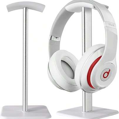 Soporte de escritorio para auriculares, elegante y moderno - Fácil de ensamblar y desarmar - Soporte de auriculares exquisitamente elaborado adecuado para todo tipo de auriculares inalámbricos de juegos para PC (Blanco)