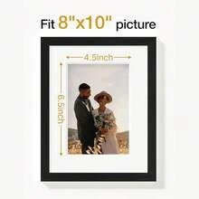 Black Photo Wall Collage Frame Set, Suitable For Wall Or Tabletop Display, Made Of Engineered Wood And Shatterproof Acrylic, Available In 8x10, 5x7, And 4x6 Inch Frame Sizes - Multicolor - View 14