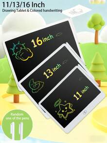 RSP 16 Inch/13 Inch/11 Inch Large Size LCD Drawing Tablet, Erasable Writing Board, Electronic Writing Pad, Color Doodle Board, Kids Educational Chalkboard, Family/Office Message Board – A Writing Tool For Youngsters, The Perfect Birthday, Halloween And Christmas Gifts For Girls And Boys Toys - Multicolor - View 13