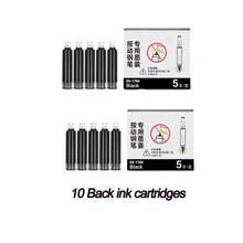 Retractable Fountain Pen Set, 0.38mm Fine Tip ,Includes 5 Black Cartridges ,No Leaking For Smooth Writing Great Gift School Office Supplies - A - View 10