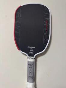 1 Paleta de pickleball profesional AGS/GF - Fibra de carbono de 16 mm, superficie de fibra de carbono que mejora el efecto y el control, agarre texturizado que mejora la sensación de golpeo, adecuado para jugadores de todos los niveles y torneos nacionales e internacionales - G - Ver 6