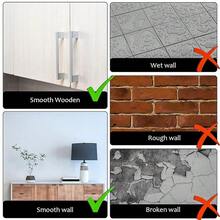 Metal Magnetic Strips With Adhesive BacFKing Bulletin Bar Board Memo Strip With Colorful Magnet For Home Office Schoolsss 4 Pcs (Silver),Silver - 銀色 - 查看 5