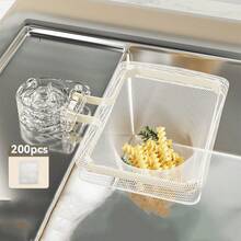 Kitchen Sink Strainer Basket With Filter Bag, Food Waste Filter Basket, Suction Cup Folding Vegetable & Fruit Washing & Drying Rack - Multicolor - View 21