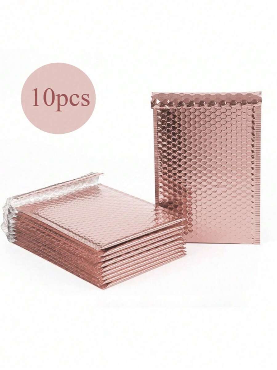 10个/包 玫瑰金加厚铝箔缓冲防水包装气泡袋 - 玫瑰金 - 查看 1