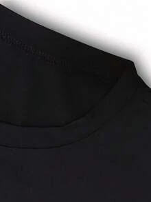 Empowering Women's History Portrait & Letter Print T-Shirt - Soft Polyester, Crew Neck, Short Sleeve, Relaxed Fit - Machine Washable Casual Top For Spring & Summer, Inspiring Historical Messages - màu đen - Xem 3