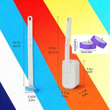 FOBIANJIE Disposable Toilet Brush With 12/36/48pcs Cleaning Agent Refills, Disposable Toilet Brush With Cleaning Agent For Bathroom Cleaning, Toilet, Sink, Bathtub, Floor - Multicolor - View 10