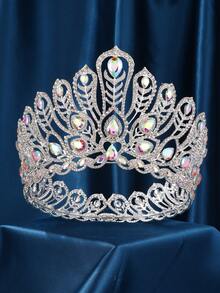 Crown For Women, Baroque Queen Crown - Crystal Gold Tiara For Wedding Birthday Topper, Queen Crown For Costume Party Prom Gift - Multicolor - View 25