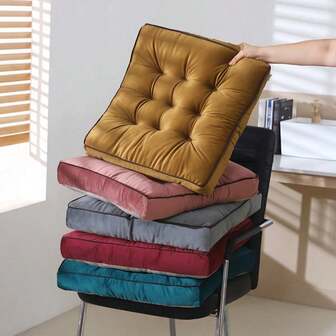 1 st förtjockad bekväm fyrkantig kudde, meditationsmatta - ultramjuk, superbekväm, tjock och vacker för rumpan att kännas bekväm mjuk - lämplig för tatami, vardagsrum, kontor, hem, presenter