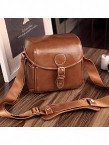 Vintage Camera Bag | Durable Large Capacity Mirrorless Camera Bag For Photography Enthusiasts, Suitable For Konica, Canon, CCD, Cameras, PU Leather Retro Shoulder Bag, Multi-Functional Compartments And Protective Lining, Applicable For Street Photography, Daily Use, Outdoor Shooting And More Scenarios Charger Case Charger Bag Packing Cubes For Women For Men Digital Bag - Multicolor - View 13