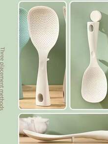 Silicone Rice Spoon With Stand, Heat Resistant Non-Stick Rice Paddle For Rice Cooker, Pot, Pan - Ergonomic Handle And Hanging Hole, Easy To Clean, Heat Resistant Up To 350°F, Dishwasher - Multiple Colors Available - Multicolor - View 11