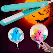 Sellador de Bolsas de Comida para el Hogar, Sellador Térmico de Bolsas de Comida para el Hogar, Sellador de Globos Gruesos para Fiestas, Sellado de Globos con Tema de Halloween, Disponible en Varios Colores - Color aleatorio - Ver 6