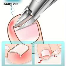 Stainless Steel Ingrown Toenail Nipper, Professional Pedicure Tool