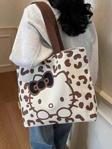 1个可爱卡通女士手提包，多功能女士单肩包，大容量手提通勤包，适合夏季通勤，三种款式可选 - 彩色 - 查看 3