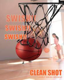 'XXXYYY Red de Baloncesto de Repuesto 8 Bucles [2 Paquetes], Color Vibrante, para Paredes de Puertas/Comedores Interiores Aro de 8''-10.25''' PLQ1 - Azul - Ver 12