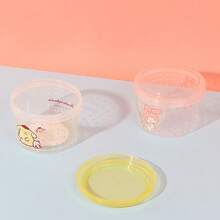 Miniso Bộ 3 hộp cơm trưa tròn xếp chồng được hình Cinnamoroll & My Melody & Pompompurin của Sanrio, nhẹ và nhỏ gọn, lý tưởng cho trường học, văn phòng, dã ngoại, chống rò rỉ, chống bụi và chống ẩm, quà tặng lễ hội lý tưởng cho người hâm mộ và sử dụng hàng ngày (1 chiếc) - Nhiều màu - Xem 4
