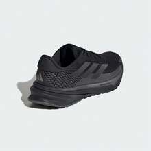Adidas 女士轻便弹力跑鞋 ID6304 - 一號黑/亮金屬鐵灰/一號黑 - 查看 6