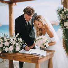 Elegant Wedding Guest Book For Wedding Reception, Beautiful Guestbook For Baby Shower Decor, Pictures And Photos