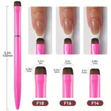 3-In-1 French Manicure Brush, Gel And Acrylic Nail Cleaning Brush - Fine Nail Brush For Precise Cleaning, More Suitable For Beginners, Precise Application, Odorless, Great For Fine Nail Design And Crafting, Nail Care Products - Suitable For Gel Polishing Design, French Techniques, Fine Painting, Carving, Rhinestones, Ideal For Nail Salons And Beginner Nail Care Enthusiasts To Create Various Nail Styles During Holidays. - Multicolor - View 8