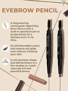 The Face Shop FMGT Eyebrow Pencil, #04 Deep Brown, Long-Lasting Smudge-Proof Eyebrow Pencil, High Pigment, Easy To Blend, All-Day Wear, Eyebrow Makeup, Korean Cosmetics, Korean Beauty Gift, Holiday Gift, Mother's Day Gift, 0.3g/0.01oz - 04Black Brown - 查看 4
