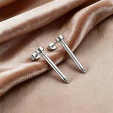 Fashionable And Stylish Screw Stud Earrings, High-Quality Stainless Steel Earrings Suitable Elegant Earrings For Women, Gifts For Women - Nail Earrings - View 7