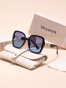 Verywork 1pc Classy Aesthetic Shades Basics New Women Fashion Glasses For Holiday Gift Going Out Outfit Vacation Outfits Tropical Beach Vacay Driving Accessories - Multicolor - View 14