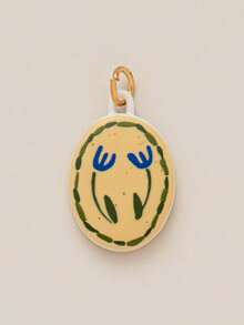 1pc New Fashion Animal & Plant Series Sakura Fish, Shrimp, Swan, Sun Charm Pendant, 18K Gold Plated, DIY Jewelry Accessory, Necklace, Bracelet, Earring, Keychain, Bag, Women Jewelry Gift - Multicolor - View 14