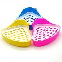 兔子宠物厕所，兔子角落猫砂盆，适用于豚鼠、仓鼠、雪貂、兔子和其他小型动物的宠物厕所