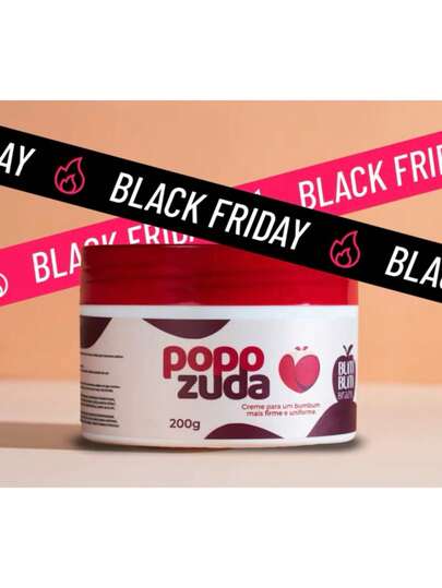 POPOZUDA 200g – Creme Firmador e Anticelulite para Bumbum | Aumenta a Firmeza | Efeito Aquecimento Controlado