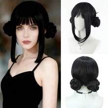 可爱洛丽塔风格双马尾假发，长蓬松卷发，高温丝假发，适合角色扮演、派对、日常佩戴等时尚场合。 - 彩色 - 查看 10