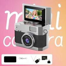 Mini cámara digital con llavero (incluye tarjeta de memoria de 32GB, lector de tarjetas, adaptador), captura de fotos y videos, cámara con pantalla abatible CCD, excelente regalo para vacaciones y Navidad - Multicolor - Ver 19