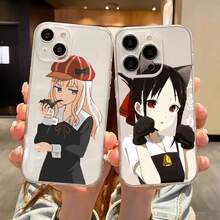 1 Piece Kaguya Sama Love Is War Phone Case Compatible With  17 16 15 14 13 12 11 Pro Max Air Soft Case Transparent Silicone Soft Case, Case Compatible With  17 Pro Max Case,  17 Pro Case,  17 Case,  16 Pro Max Case - Z3 - View 3