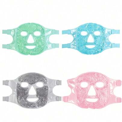 1/2pcs SPA Ice Cold Hot Full Face Facial Mask, Sleeping Ice Bag, Gel Beads, Skin Friendly, Plush, Sleeping Ice Bag, Reusable Gel Ice Pack For Relief Of Eye And Facial Fatigue, Relaxation And Cooling Eye Pad For Summer And For Outdoor,Sport,Travel,Kitchen,Bedroom,School,Office,And For Woman,Man,Children,Adult Summer Cooling,Beach,Travel,Women's Day,Travel Essentials,Wedding Favours,Y2k,Bedroom,Car Accessories Women,Kitchen Decor,Cute Stuff
