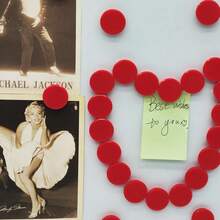 Fridge Magnets - 30 Pack Strong Refrigerator Magnets, Heavy Duty Whiteboard Magnets For Fridge, Cute Mini Round Decorative Magnets For Home Office Classroom Kitchen Schoolsss Locker Crafts, Red,Red2.6sidedmagnets-30pcs - Red2.6sidedmagnets-30pcs - View 6