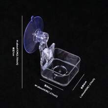 爬行动物水食碗，吸盘式食盆，适用于蜥蜴、乌龟、蜘蛛、树蛙等，爬行动物喂食器，栖息地装饰 - 餵食器 - 查看 2