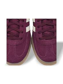 Adidas Handball Spezial 女款运动鞋 透气吸汗 多功能 Logo 纯色 易洗 运动日常 学校 酒红色 JP8726 - 酒紅色 - 查看 7