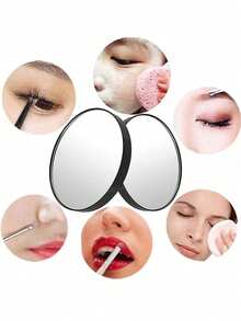 Gương phóng đại 15x/10x/5x có đế hút và dụng cụ tẩy lông chính xác, gương trang điểm phóng đại 15x, dụng cụ tẩy lông mày, phụ kiện trang điểm mắt, thích hợp cho trang điểm chính xác, tẩy lông, lấy mụn đầu đen, làm sạch da mặt, đặt kính áp tròng, v.v., quà tặng, đồ dùng du lịch, đồ giá rẻ, vật dụng cần thiết khi đi du lịch. - màu đen - Xem 7